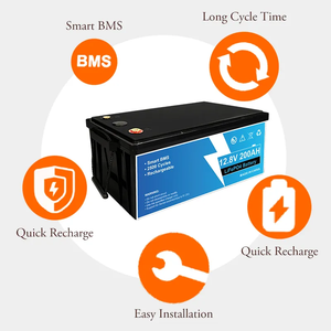 Аккумуляторная литиево-ионная аккумуляторная батарея, 12 В, 50 А · ч, 100 А · ч, 150 А · ч, 200 А · ч, 12,8 В - Product Image 4