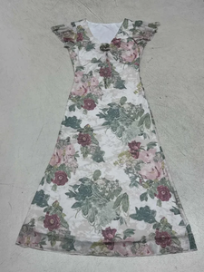 Vestido Midi con Estampado Floral Vintage Francés para Mujer, Verano, Corte Entallado, Manga con Volantes, Lazo Delantero, Elegante, Vestido de Vacaciones para Damas - Product Image 6