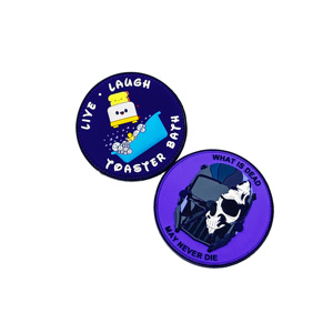 Direct Production Plant Drafted To Order 3D Soft Rubber Silicone Polyvinyl Chloride Hook Backing Emblem pvc patch - Product Image 1