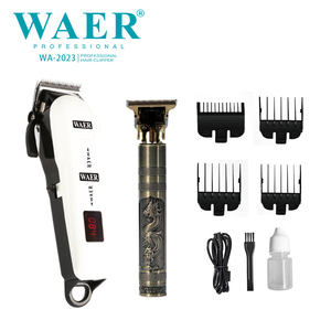 WAER Ensemble de tondeuses électriques sans fil professionnelles élégantes, lames en acier inoxydable, longue durée de vie de la batterie, rechargeables, pour usage en salon de coiffure - Product Image 2