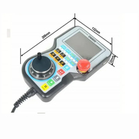 TEBAK Controlador de Mango CNC Sistema de Control de Movimiento DM800 3/4/5 Axis Pantalla de 3,8 Pulgadas Plus Botón de Parada de Emergencia Compatible con Código G