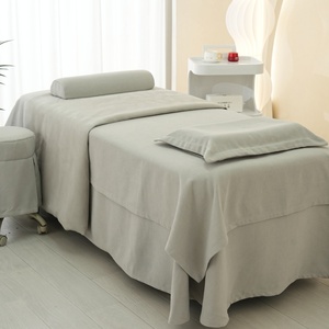 Hot bán massage tuina Spa Duvet cover <span class=keywords><strong>3D</strong></span> Lá Jacquard Quilting bộ đồ giường bộ cho Thẩm mỹ viện - Product Image 2