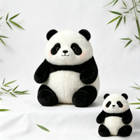 Peluche Panda Mignon Personnalisable : Créez Votre Propre Modèle, Échantillon Réel, Faible MOQ, Expédition Rapide en 9 Jours, Poupée Panda Assise en Peluche, Vente en Gros