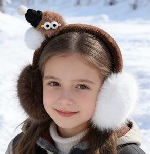 Orejeras de Dibujos Animados para Niños y Adultos, Unisex, Cálidas para Invierno, Suaves, de Piel Sintética, Plegables, a Prueba de Viento, Calentadores de Orejas, Regalo para Esquí al Aire Libre - Product Image 5