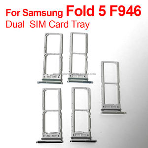 Pour Samsung pour Galaxy F946 Z Fold 5 Fold5 double support de plateau de <span class=keywords><strong>carte</strong></span> SIM adaptateur de prise pièce de réparation électronique de remplacement - Product Image 3