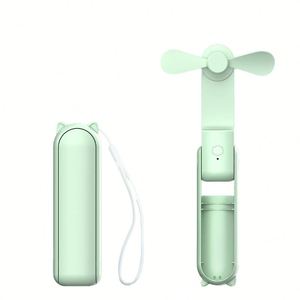 พัดลมพกพาหูแมวแบบชาร์จ USB สำหรับระบายความร้อนส่วนตัว พัดลมมือถือขนาดกะทัดรัดพร้อมการทำงานที่เงียบ เหมาะสำหรับการเดินทางในสำนักงาน - Product Image 1