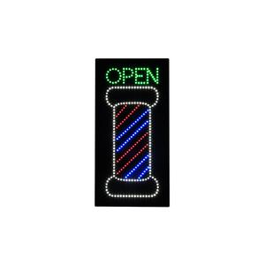 Cartelera abierta Led para interiores de salón de peluquería de 12*24 pulgadas, pantalla de barbería de publicidad abierta animada con luz - Product Image 1