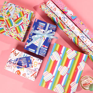 Wholesale 80g Birthday Art <b>Paper</b> 43*300cm Gift Luxury Custom Packaging <b>Wrapping</b> <b>Paper</b> <b>Roll</b> - Product Image 6