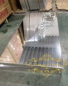 शादी हॉल स्टेज ऐक्रेलिक अर्ध सर्कल मंच चमकदार सफेद सोने की शादी की पार्टी सजावट के लिए मंच - Product Image 5