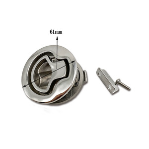 Serrure de couvercle de trappe en acier inoxydable, poignée de pont marine de 61mm pour la réparation de bateaux - Product Image 1
