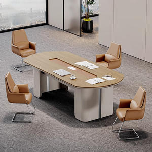 Table de conférence ovale, table de négociation et table de conférence combinée, mobilier de bureau simple et moderne - Product Image 3