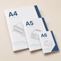 Folletos Impresos Personalizados en Papel Couché de Lujo, Tamaños A4 y A5, Manuales de Instrucciones Plegables para Productos Electrónicos