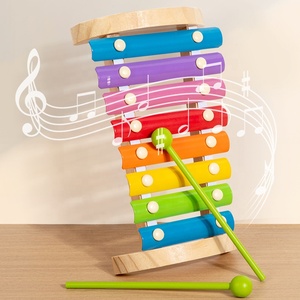 <span class=keywords><strong>Xylophone</strong></span> en bois pour enfants, jouet <span class=keywords><strong>Xylophone</strong></span> pour tout-petits avec 2 maillets en bois, instruments <span class=keywords><strong>de</strong></span> <span class=keywords><strong>musique</strong></span> 8 tons jouets éducatifs Montessori - Product Image 1