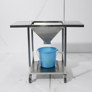 Chariot de nettoyage des plaies en acier inoxydable 800x500x800mm, chariot médical multifonctionnel pour hôpital - Product Image 1