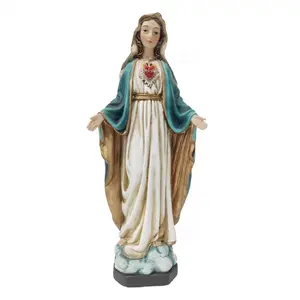 手工树脂工艺品用品圣母玛利亚圣母雕像圣诞装饰品用品天主教宗教用品