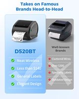 Printer Label Termal Phomemo D520BT 4x6, Gratis Ongkir untuk Bisnis