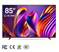 Téléviseur intelligent 85 pouces DVB-T2 LED Android, best-seller du fabricant, disponible en SKD et CKD pour l'Asie du Sud-Est et l'Amérique du Sud