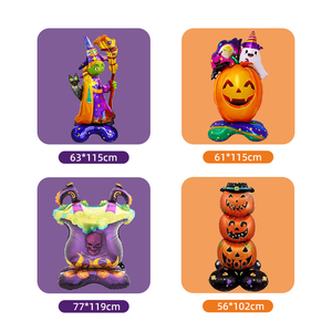 Hot Sale Large Standing Halloween Foil <b>Balloons</b> Pumpkin Tombstone Tree <b>Decor</b> Party <b>Balloon</b> Costume Props Halloween Festival - Product Image 3
