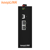 Switch PoE industriel non géré KeepLiNK à 3 ports, 1 SFP, 2 ports Ethernet 10/100/1000 Mbps, prise en charge VLAN, protection IP40, switch 14G