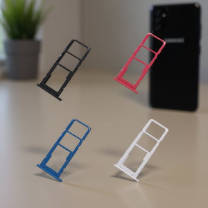 Tiroir pour carte SIM et microSD pour Samsung Galaxy A02S A03S Rouge - Product Image 3