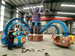 Manège Attractions de Fête <span class=keywords><strong>Foraine</strong></span> : Grand Octopus Volant pour Parc d'Attractions Extérieur, Manège Rotatif à Thème, Vente - Product Image 6