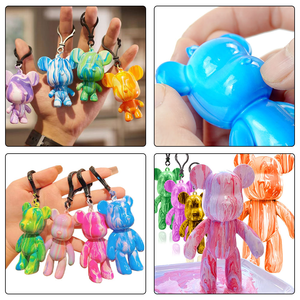 دمية دب عنيفة عالمية KHY دمية دب أبيض دمية مجسمة لعبة دب سوائل عنيفة أكريليك - Product Image 6