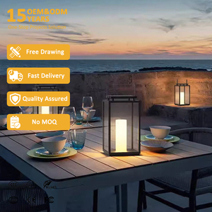 Lanternes solaires LED de jardin extérieur IP68, petites lanternes à bougies suspendues et autoportantes en alliage d'aluminium, décoration intérieure - Product Image 1
