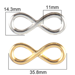 5 pezzi 18K PVD placcato oro acciaio inossidabile ciondoli infiniti per la creazione di gioielli collane pendenti accessori per gioielli - Product Image 6