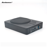 Subwoofer actif sous siège pour voiture, 10 pouces, 500W, haut-parleur de basses fin, entrée RCA haute qualité, amplificateur 12V