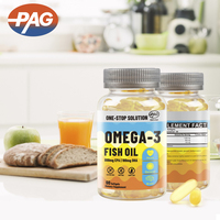 Supplément Fabricant 500Mg Supplément D'huile de Poisson Omega 3 80-10 Tg à Enrobage entérique Gélule Halal Epa Dha Capsules D'huile de Poisson