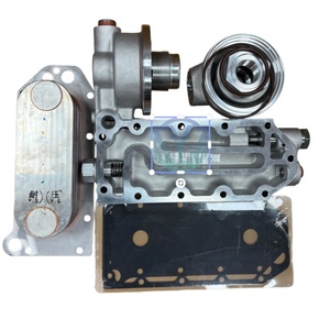 6743-61-2112 6743612111 Couvercle et joint de refroidisseur d'huile pour moteur 6D114 6CT8.3 Pièces d'excavatrice PC300-7 PC360-7 - Product Image 1
