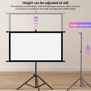 Pantalla de proyección plegable Topleo con trípode, pantalla de proyección portátil con soporte, pantalla de proyección de tela con elevación desde el suelo. - Product Image 4