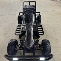 Go-Kart Eléctrico de Alta Velocidad de 65 km/h con Ruedas de Acero de 7 Pulgadas, Marcha Atrás, Go-Kart Eléctrico con Derrape, Viaja por Pendientes Pronunciadas de 45 Grados °