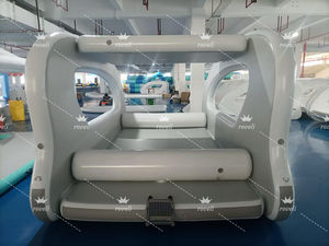 Catamarán Inflable Solar Eléctrico con Tecnología Drop Stitch, Casa Flotante, Yate Inflable Pequeño para Entretenimiento Acuático y Pesca - Product Image 2