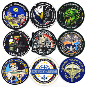 Tùy chỉnh chất lượng cao 2D 3D Puffy PVC các bản vá lỗi cho tinh thần hoặc thời trang với sắt trên truyền nhiệt <span class=keywords><strong>Velcro</strong></span> trở lại - Product Image 2