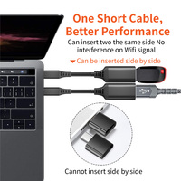 Adaptateur OTG USB 3.0 femelle vers Type-C mâle tressé en nylon 5 Gbit/s, convertisseur 60 W pour SSD, ordinateur, clavier – Offre Spéciale
