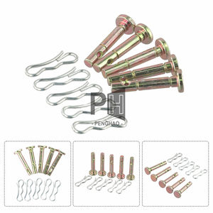 Goupille cylindrique à tête plate de rouleau de goupille d'axe en acier d'OEM avec des goupilles de positionnement de <span class=keywords><strong>trou</strong></span>, goupille de hinch de positionnement, goupille de cisaillement de verrouillage durable - Product Image 2
