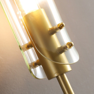 Gold Wall <b>Sconce</b> Set of 2 with White Globe Glass Shades Modern Mid Century Wall <b>Light</b> Fixtures Brushed Brass Wall Lamp for Home - Product Image 5