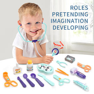 Valise Pretend Play Préscolaire Rôle Simulation Opération Malade Stéthoscope Accessoires Infirmière Médicale Maisons de Jeu Jouets Médecin - Product Image 5
