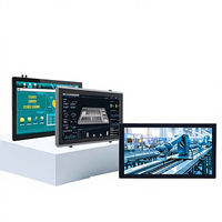 Ordinateur tablette tout-en-un industriel embarqué avec écran tactile HD de 27 pouces, double port réseau, USB, plusieurs ports série