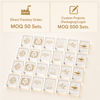 Juego de Fichas de Mahjong Americanas de Acrílico Transparente Personalizado de 166 Fichas |   Grabado Láser en Oro |   Programas de Regalos Corporativos |   Cantidad mínima de pedido: 50 conjuntos