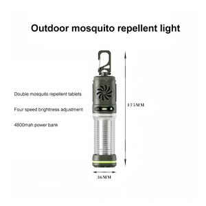 Lampe de camping portable d'extérieur à double fonction anti-moustiques et haute luminosité avec batterie externe d'urgence 4800 mAh - Product Image 5