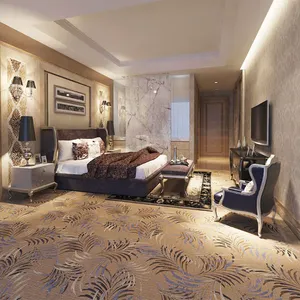 חדר שינה מלון מסחרי שטיח אקסמינסטר ברמה גבוהה שטיח צמר מקיר לקיר