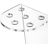Support de Rangement Transparent en Acrylique pour Ciseaux de Salon, Organisateur de Comptoir pour Ciseaux et Peignes, Idéal pour Barbiers, Salons de Coiffure, Domicile et Bureau