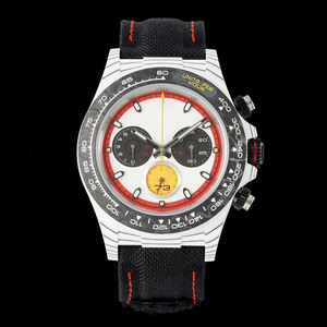Reloj de Pulsera Cronógrafo Prestige NTPT de Carbono Blanco con Esfera Redonda de Carreras, Reloj para Hombre, Reloj de Competición <span class=keywords><strong>Grand</strong></span> <span class=keywords><strong>Prix</strong></span> - Product Image 1