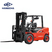 Chariot élévateur à fourche diesel industriel Hangcha série X 5,5t pour la manutention de pierres et les opérations de charges lourdes