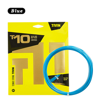 Cordage de tennis TAAN T10 de haute qualité, durable et confortable, longueur 12 m, calibre 1,25 mm, multicolore, raquette de tennis en polyester et fibre de nylon