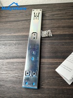 Glissière de tiroir à roulement à billes ultime à fermeture douce et extension totale de 18 pouces, plaquée zinc, pour étagère de meuble de coiffeuse