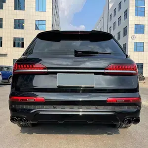 2020-2022 Kit de carrocería para audi q7 Upgrade SQ7 estilo de parachoques trasero labio de parachoques trasero de coche con tubo de cola