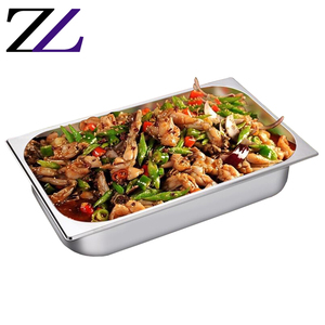 Hotel Catering Buffet attrezzatura <span class=keywords><strong>gastronomica</strong></span> Gastronorm in acciaio inox piatto inserto cibo pentole Gastronome 2 / 1 Gn Pan - Product Image 2